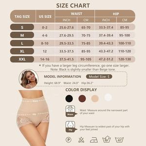 <span class=keywords><strong>Intimo</strong></span> Modellante con Controllo Pancia per Donne, Biancheria Intima Modellante con <span class=keywords><strong>Pizzo</strong></span>, Slip Snellenti Senza Cuciture - Product Image 4