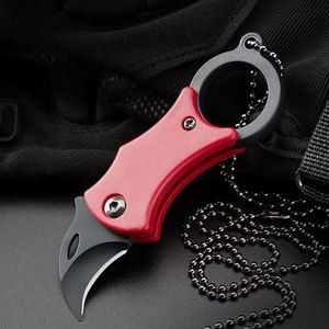 <b>Mini</b> Pocket Utility Tool Portable Stainless Steel Necklace Pendant for Outdoor Camping Hiking Pack Unboxing Keychain Chain - Product Image 3