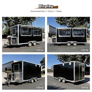 <span class=keywords><strong>Remolque</strong></span> de Comida Personalizado JINLIJING con Certificación DOT, Totalmente Equipado, Cocina Móvil para Hot Dogs, Pizza, Café, Helados - Product Image 3