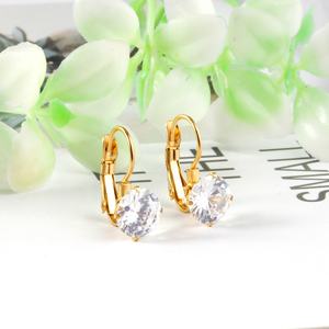 New Stud Earrings Big Zircon Fashion Bling Bling Earrings <b>for</b> <b>Little</b> <b>Girls</b> in Wholesale Price - Product Image 1