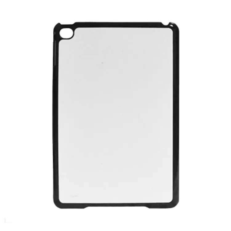 Factory price 2D Blank Sublimation hard plastic phone case with metal insert for ipad mini4