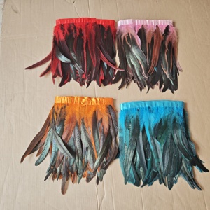 Plumas de Gallo Teñidas al por Mayor de 25-30 cm, Adorno de Plumas, Flecos Hechos <span class=keywords><strong>a</strong></span> Mano para Disfraces, Fiestas, Carnaval - Product Image 5