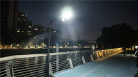 Haute luminosité 800W 1200W MJ solaire tout en un lampadaire caméras de sécurité V380 APP caméra solaire éclairage extérieur