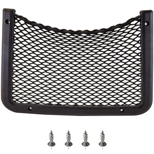 Plastic Frame Car Storage Net Bag Car Mesh Net Bag Holder Organizer Car Seat Mesh Pocket