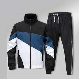 Chándal con Capucha para Hombre y Adolescente, Color Verde Menta, Estampado Sólido, Manga Larga, Cintura Elástica, Transpirable, Invierno, Ecológico, Secado Rápido - Product Image 1
