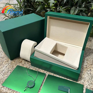 Luxury 2025 New Green <b>Watch</b> Box <b>Set</b> Complete <b>Watch</b> Packaging with Gift Bag Card Holder & Certificate Custom Logo <b>Watch</b> Gift Box - Product Image 4
