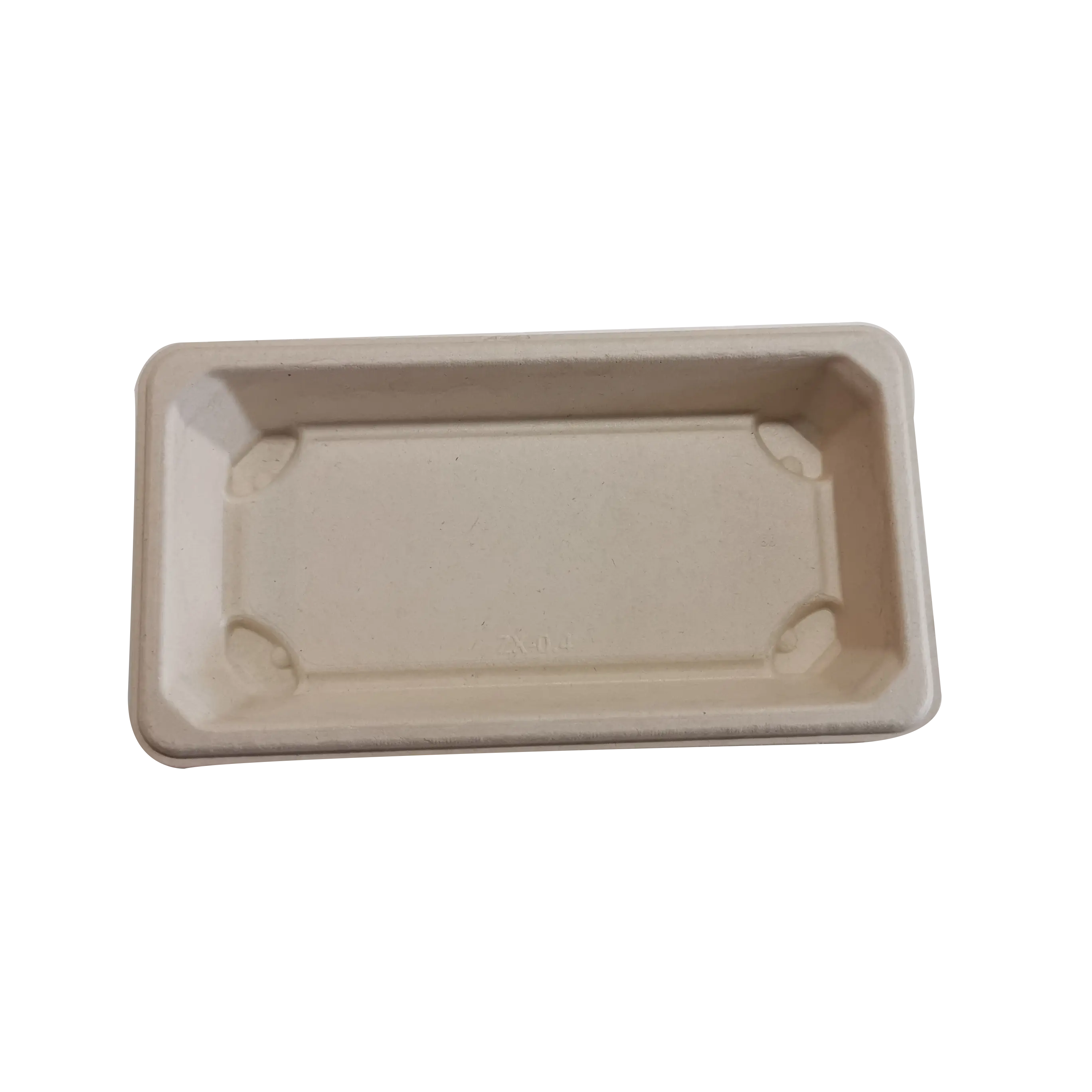 Hot Sale Disposable Sushi Container Natural Sugarcane Bagasse Tray Eco Friendly Biodegradable