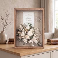 Cadre de présentation pour diplôme, grande boîte à souvenirs de remise de diplôme avec fenêtre en verre et serrure métallique, vitrine pour objets commémoratifs de la remise de diplôme
