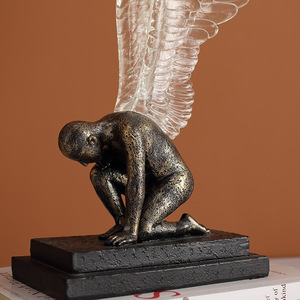 Figurine d'ange créative en résine, décoration de table pour salon, bureau, maison, sculpture artistique - Product Image 3