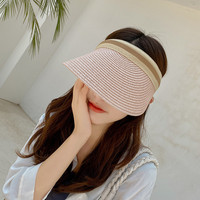 Chapeau de paille à Large bord pour femme, accessoire de plage pour se protéger des UV, à la mode,