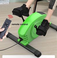 Vélo d'exercice électrique sous le bureau pour personnes âgées - Design compact et portable, résistance magnétique, pour les bras et les jambes
