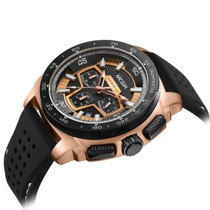 Montre sport pour homme MEGIR 2056, bracelet en silicone décontracté, chronographe étanche - Product Image 2