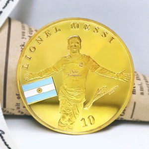 Moneta Commemorativa Placcata Argento di <span class=keywords><strong>Lionel</strong></span> <span class=keywords><strong>Messi</strong></span> del FC Barcellona, Medaglia da Collezione, Regalo per Appassionati di Calcio - Product Image 4