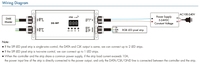 Décodeur DMX512-SPI et contrôleur RF avec affichage numérique de type PWM pour bandes LED, compatible DMX et connexion LED