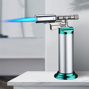 Accenditore di pistola a spruzzo a prova di vento più leggero gonfiabile per sigaretta di moxibustione sigaro pistola per Barbecue speciale fiamma blu accendino di fascia alta - Product Image 1