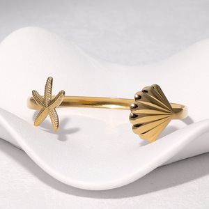 Pulsera de acero inoxidable impermeable y antideslustre para mujer, estilo europeo y estadounidense, de alta gama, que no se desvanece, estilo Cold Wind. - Product Image 4
