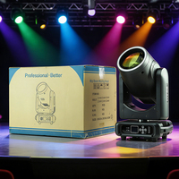 Projecteur Lyre Sharpy 295 à Faisceau avec Anneau LED, Lyres Asservies pour Scène, Fêtes et Boîtes de Nuit