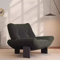 Canapé-lit de luxe en velours, design élégant, rembourrage en éponge, housse en tissu confortable pour appartement, salon, fauteuil de détente individuel