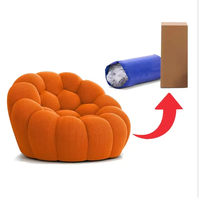 Fauteuil de détente artisanal avec design capitonné, fonctions de bascule et d'extension, en PU, ergonomique pour la maison et le bureau
