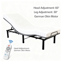 Cadre de lit électrique de luxe pliable et réglable, structure en fer moderne et durable, taille complète pour chambres, hôtels et appartements