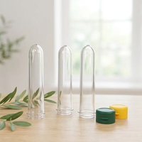 Préformes PET transparentes de 60 grammes, calibre 28, en vrac, pour le soufflage de bouteilles d'eau potable