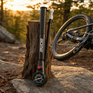Pompe à vélo avec manomètre 300 PSI, gonfleur d'air manuel avec valve de décharge pour le cyclisme - Product Image 5