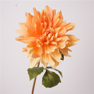 Vente en gros de plantes à fleurs de <span class=keywords><strong>dahlia</strong></span> blanc Nouvelle grande tête artificielle en PU Real Touch pour la maison de mariage Saint Valentin Pâques - Product Image 3
