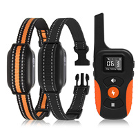 3 Trainings modi Hundes chock halsband Hunde trainings halsband mit Fernbedienung für das Training (für 2 Hunde)