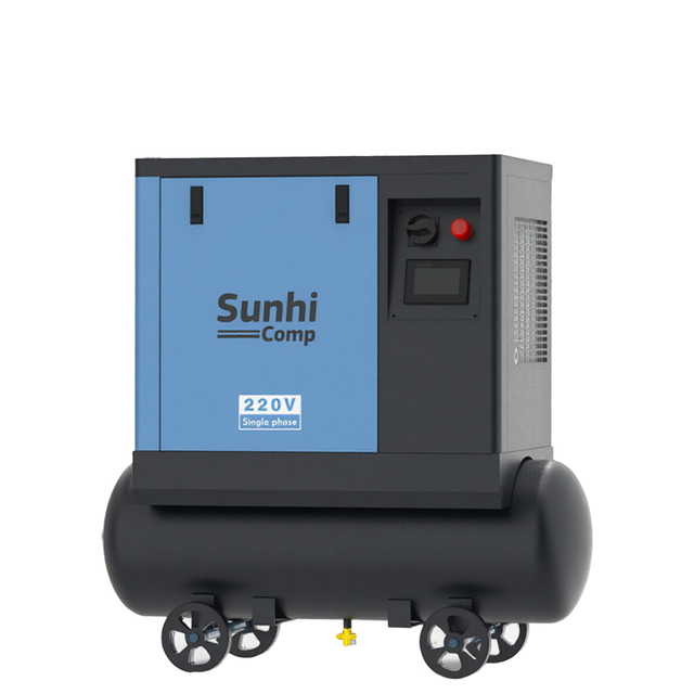 SUNHI SPM-3T Screw Air Compressor 3kw 10bar Single Phase air Compressor PMVSD WIFI Remote Control Blasting Machine