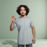 T-shirts pour hommes IMRON de haute qualité, 100% coton, décontractés d'été, col rond, coupe classique, manches courtes, tricot uni 160g, nouveau modèle