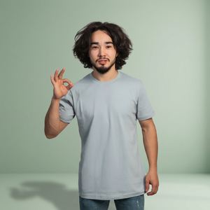 Camisetas de Hombre IMRON de Alta Calidad, 100% Algodón, Cuello Redondo, Corte Regular, Manga Corta, Tejido Sólido de 160g, Diseño Nuevo - Product Image 1