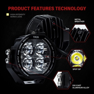 Luz LED RGB de 3.5 Pulgadas para Pilar A, Luz Auxiliar DRL para Conducción, para Jeep <span class=keywords><strong>Bronco</strong></span>, Tacoma, Hilux, UTV, Todoterreno, <span class=keywords><strong>4X4</strong></span>, Overland - Product Image 2