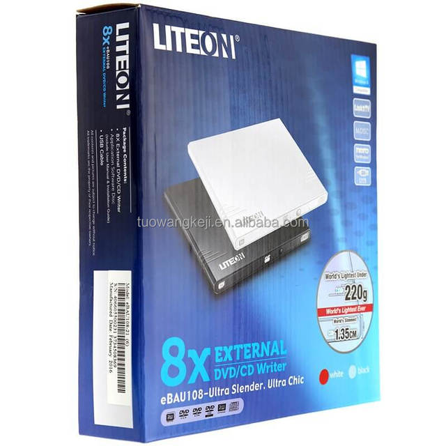 Mobile Portable EBAU108 External USB DVD-RW burner 8X Mobile External Drive