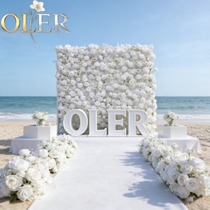Arco de Flores Artificiales Realistas Hechas a Mano para Bodas, Fiestas de Té, Clubes Campestres y Eventos Formales - Product Image 1