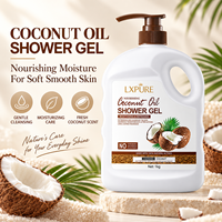 Gel Douche Nourrissant à l'Huile de Coco Lxpure 1kg – Lavant Corporel Hydratant pour Usage Quotidien – Marque Privée OEM ODM