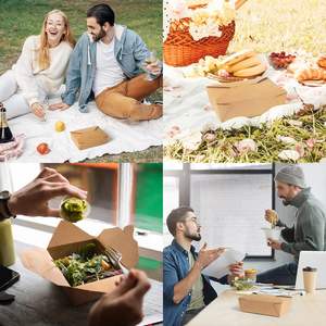 Boîte d'emballage pour hamburgers personnalisée en gros, boîte d'emballage en papier pour poulet et frites, conteneur alimentaire - Product Image 6