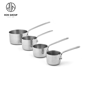 Set di Pentole Antiaderenti in Acciaio Inox, Padelle e Pentolini in Rame Dorato Rosa, Mini Utensili da Cucina per Ristoranti - Product Image 5