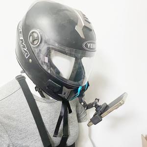 Support universel GoPro 13 pour mentonnière de casque de moto, petit accessoire avec sangle de mentonnière pour caméras d'action et téléphones - Product Image 5