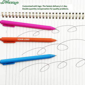 Promosyon reklam için toptan özel Logo 0.5mm plastik jel kalemler Set tükenmez kalem tasarım beyaz mavi kırmızı sarı mürekkep - Product Image 5