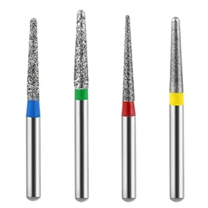 Stainless Steel Diamond Drill Fg Grinding Bur Round High Speed Burs Dental Carbide Burs Kit