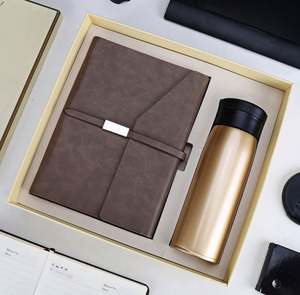 Cuaderno de Hojas Sueltas de Cuero PU con Taza Térmica, Set de Regalo de Alta Calidad, Artículos Populares en Línea para Hombres de Negocios y Ferias Comerciales - Product Image 1