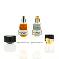 In Stock Custom Empty Perfume Bottle Luxury Unique Glass Perfume Bottle 30ml Glass Clear Perfume Bottle With Packaging Box