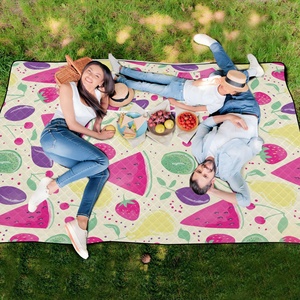 New Arrival Summer Waterproof Portable <b>Picnic</b> <b>Blankets</b> Foldable Hand Bag Custom Camping <b>Blanket</b> for Beach - Product Image 6