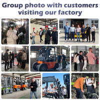 Harga Terjangkau Forklift Diesel 3 Ton 3.5 Ton 4 Ton 5 Ton Mesin Handal Penggerak Empat Roda Forklift Cina Ekspor ke 136+ Negara