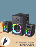 Shinedee-Shinedee 2.1 haut-parleur stéréo Surround Subwoofer BT5.3 RGB étanche HomeTheater Audio ordinateur haut-parleur de jeu