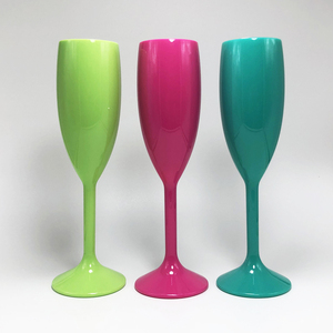 Vente chaude Premium 6 Oz En <span class=keywords><strong>Plastique</strong></span> <span class=keywords><strong>Dur</strong></span> Transparent Jetable pour Flûtes À <span class=keywords><strong>Champagne</strong></span> Incassable PS Matériel Pinte Verre Type - Product Image 1
