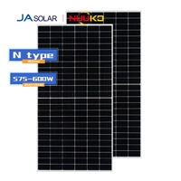 Panneaux solaires JA Solar NEG Topcon 580W 585W 600W 700W JAsolar bifaciaux de type N à double vitrage