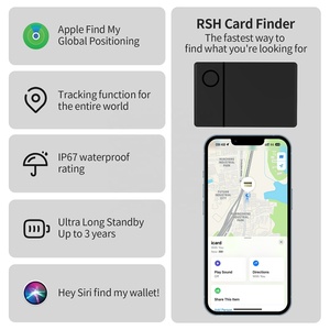 Rsh Ví <span class=keywords><strong>Tracker</strong></span> thẻ Finder MFI chứng nhận siêu mỏng <span class=keywords><strong>BLE</strong></span> theo dõi tag hành lý thông minh mục định vị làm việc với Apple tìm của tôi - Product Image 2