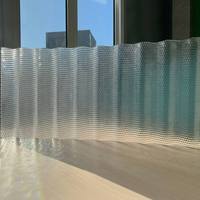 Plaque de toiture en polycarbonate alvéolaire BH ondulée incassable de 2,8 mm