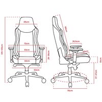 Chaise de bureau de massage moderne bon marché de haute qualité pour PC Fauteuil de jeu en tissu avec repose-pieds et accoudoir réglable